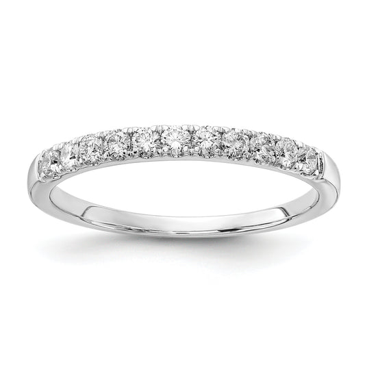 14k White Gold 1/3 Ct. Lab Grown Diamond VS/SI+ G+ Wedding Band Ring