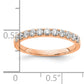 14k Rose Gold 1/2 Ct. Lab Grown Diamond VS/SI+ G+ Wedding Band Ring