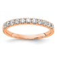 14k Rose Gold 1/2 Ct. Lab Grown Diamond VS/SI+ G+ Complete Wedding Band