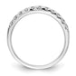 14k White Gold 1/2 Ct. Lab Grown Diamond VS/SI+ G+ Complete Wedding Band