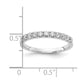 14k White Gold 1/2 Ct. Lab Grown Diamond VS/SI+ G+ Complete Wedding Band