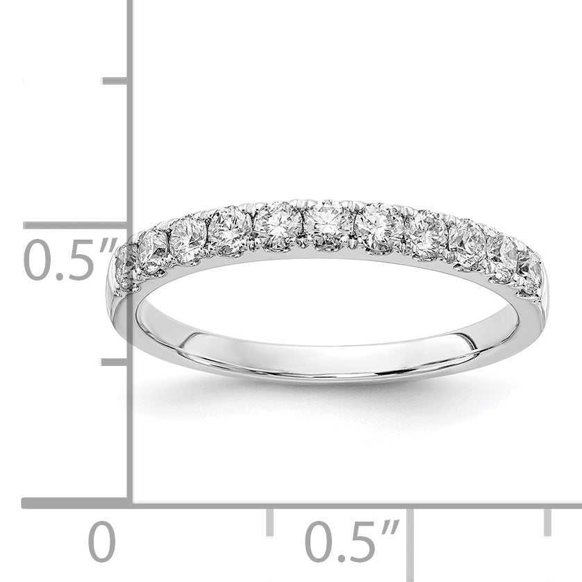 14k White Gold 1/2 Ct. Lab Grown Diamond VS/SI+ G+ Wedding Band Ring