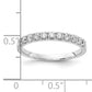 14k White Gold 1/2 Ct. Lab Grown Diamond VS/SI+ G+ Wedding Band Ring