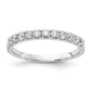 14k White Gold 1/2 Ct. Lab Grown Diamond VS/SI+ G+ Complete Wedding Band