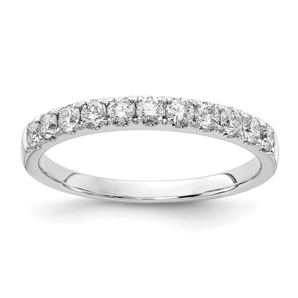 14k White Gold 1/2 Ct. Lab Grown Diamond VS/SI+ G+ Complete Wedding Band