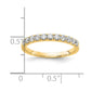 14k Yellow Gold 1/2 Ct. Lab Grown Diamond VS/SI+ G+ Complete Wedding Band