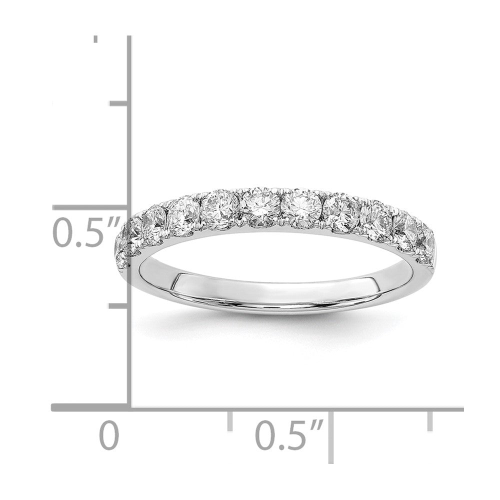 14k White Gold 3/4 Ct. Lab Grown Diamond VS/SI+ G+ Complete Wedding Band