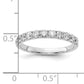 14k White Gold 3/4 Ct. Lab Grown Diamond VS/SI+ G+ Wedding Band Ring