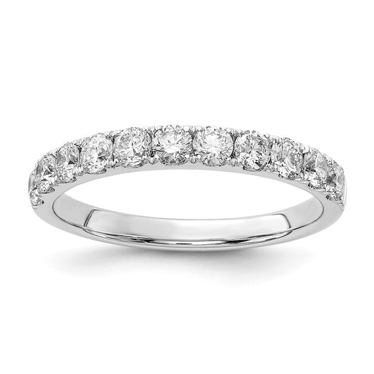 14k White Gold 3/4 Ct. Lab Grown Diamond VS/SI+ G+ Complete Wedding Band