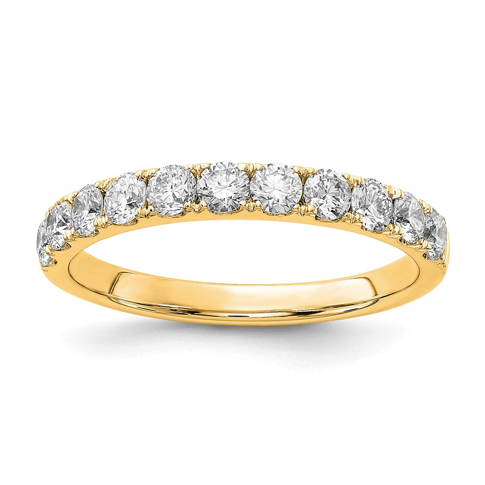 14k Yellow Gold 3/4 Ct. Lab Grown Diamond VS/SI+ G+ Complete Wedding Band