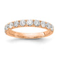 14k Rose Gold 1 Ct. Lab Grown Diamond VS/SI+ G+ Complete Wedding Band