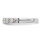 14k White Gold 1 Ct. Lab Grown Diamond VS/SI+ G+ Wedding Band Ring