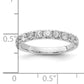 14k White Gold 1 Ct. Lab Grown Diamond VS/SI+ G+ Wedding Band Ring