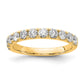 14k Yellow Gold 1 Ct. Lab Grown Diamond VS/SI+ G+ Complete Wedding Band