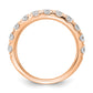 14k Rose Gold 1 1/2 Ct. Lab Grown Diamond VS/SI+ G+ Wedding Band Ring