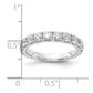 14k White Gold 1 1/2 Ct. Lab Grown Diamond VS/SI+ G+ Complete Wedding Band