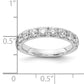 14k White Gold 1 1/2 Ct. Lab Grown Diamond VS/SI+ G+ Wedding Band Ring