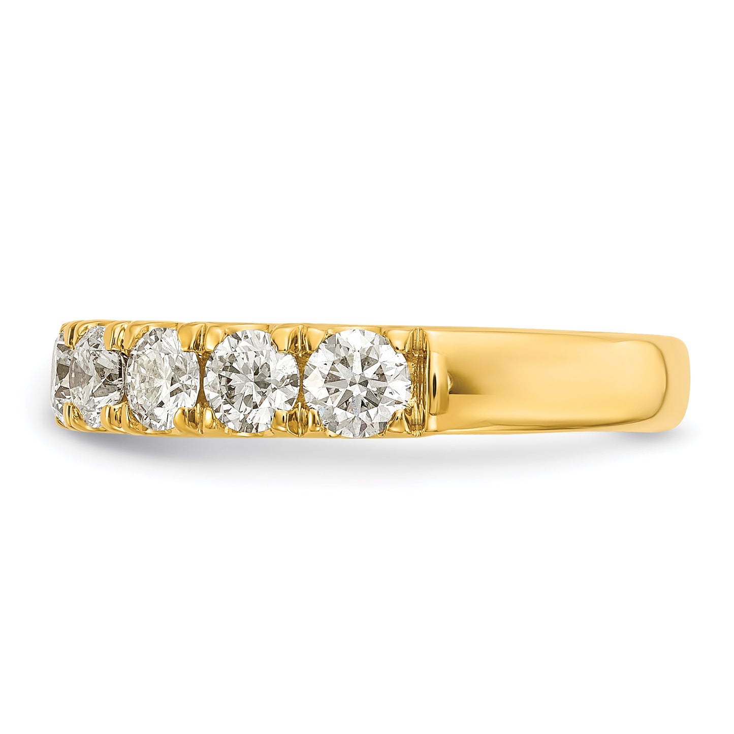 14k Yellow Gold 1 1/2 Ct. Lab Grown Diamond VS/SI+ G+ Wedding Band Ring