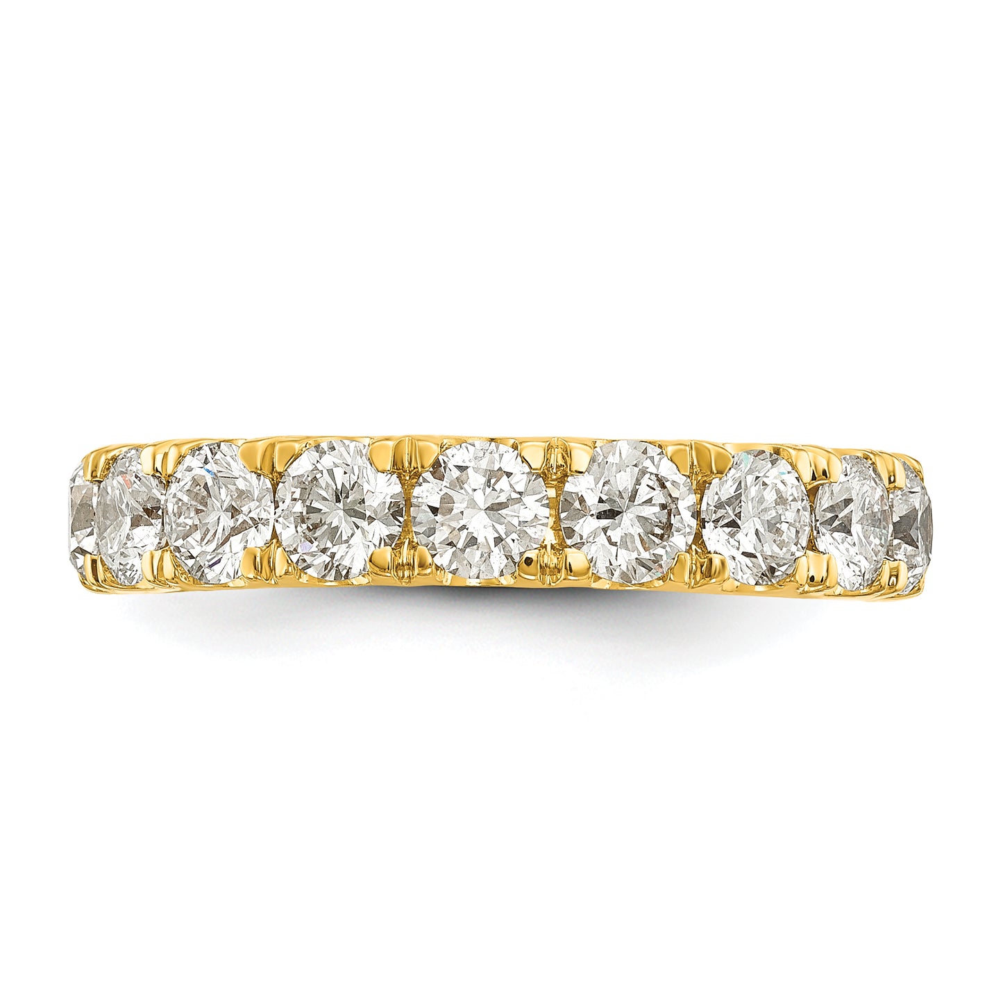 14k Yellow Gold 1 1/2 Ct. Lab Grown Diamond VS/SI+ G+ Wedding Band Ring