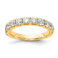 14k Yellow Gold 1 1/2 Ct. Lab Grown Diamond VS/SI+ G+ Wedding Band Ring