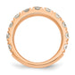 14k Rose Gold 2 Ct. Lab Grown Diamond VS/SI+ G+ Wedding Band Ring