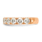 14k Rose Gold 2 Ct. Lab Grown Diamond VS/SI+ G+ Wedding Band Ring