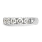 14k White Gold 2 Ct. Lab Grown Diamond VS/SI+ G+ Complete Wedding Band