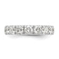 14k White Gold 2 Ct. Lab Grown Diamond VS/SI+ G+ Complete Wedding Band