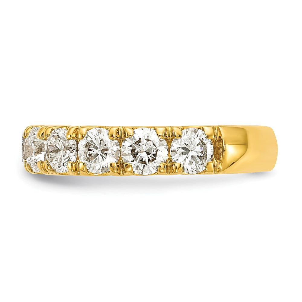 14k Yellow Gold 2 Ct. Lab Grown Diamond VS/SI+ G+ Complete Wedding Band