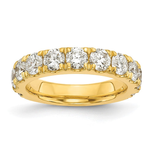 14k Yellow Gold 2 Ct. Lab Grown Diamond VS/SI+ G+ Complete Wedding Band