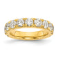 14k Yellow Gold 2 Ct. Lab Grown Diamond VS/SI+ G+ Wedding Band Ring