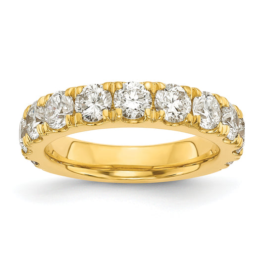 14k Yellow Gold 2 Ct. Lab Grown Diamond VS/SI+ G+ Wedding Band Ring