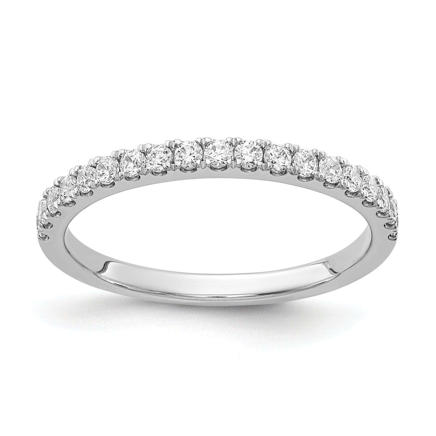 14k White Gold 3/8 Ct. Lab Grown Diamond VS/SI+ G+ Band Ring