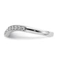 14k White Gold 1/3 Ct. Lab Grown Diamond VS/SI+ G+ Band Ring