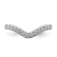 14k White Gold 1/3 Ct. Lab Grown Diamond VS/SI+ G+ Complete Band