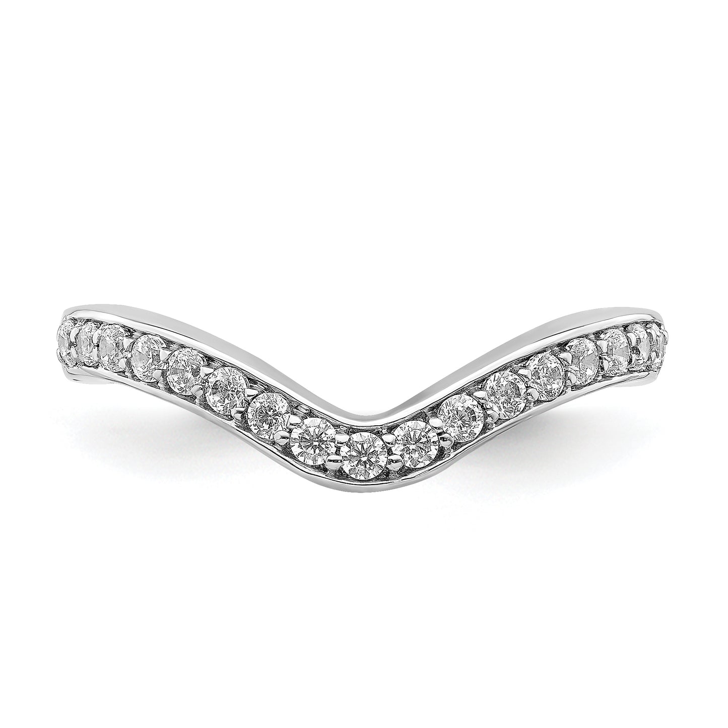 14k White Gold 1/3 Ct. Lab Grown Diamond VS/SI+ G+ Band Ring