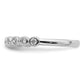 14k White Gold 1/5 Ct. Lab Grown Diamond VS/SI+ G+ Fashion Band Ring