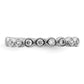 14k White Gold 1/5 Ct. Lab Grown Diamond VS/SI+ G+ Fashion Band Ring