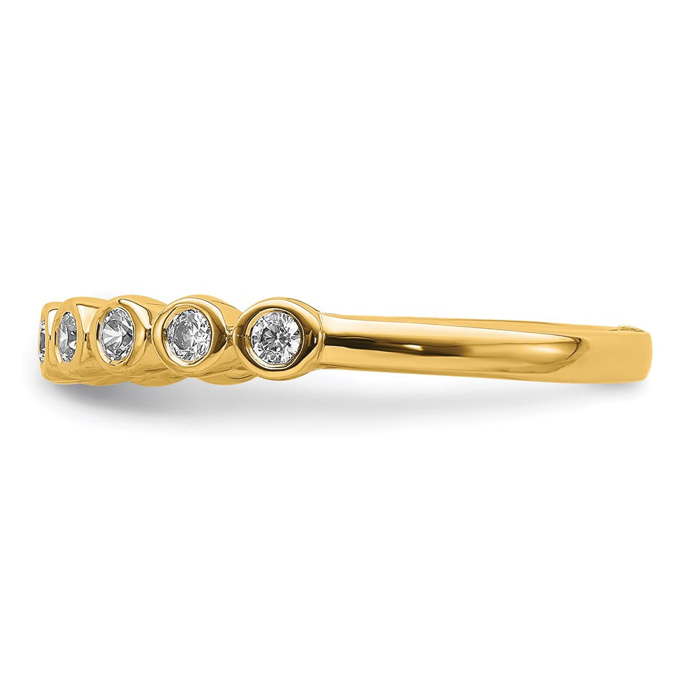 14k Yellow Gold 1/5 Ct. Lab Grown Diamond VS/SI+ G+ Complete Fashion Band