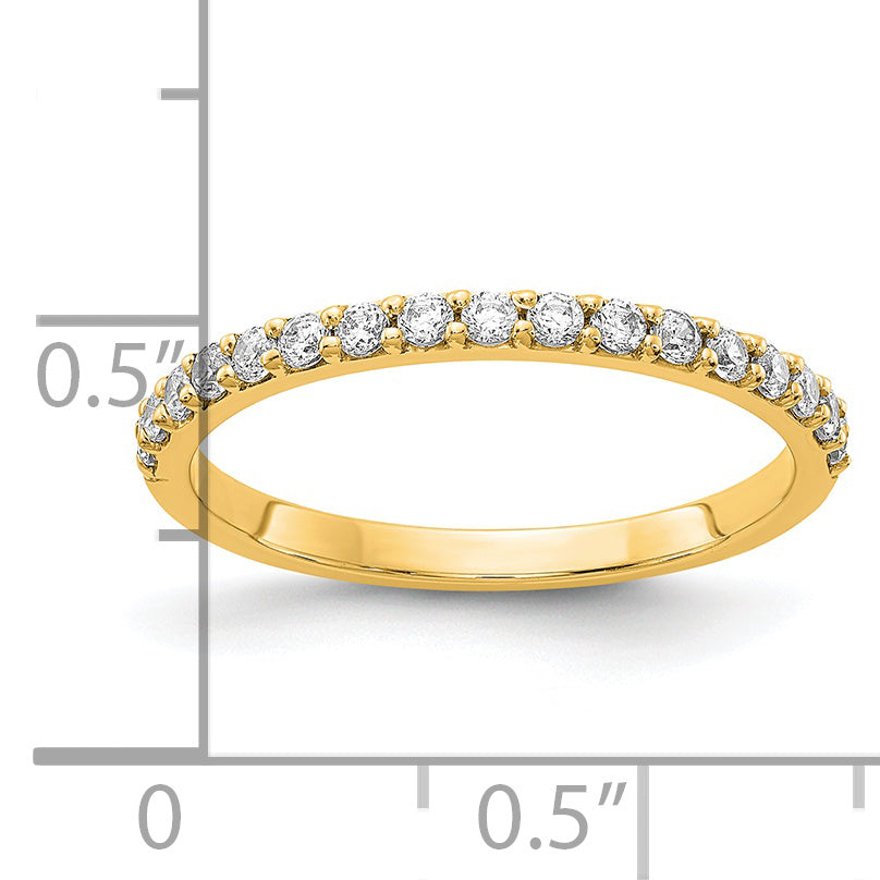 14k Yellow Gold 1/3 Ct. Lab Grown Diamond VS/SI+ G+ Band Ring