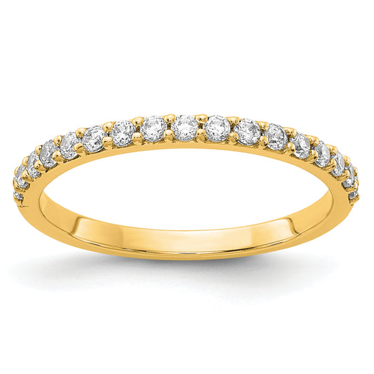 14k Yellow Gold 1/3 Ct. Lab Grown Diamond VS/SI+ G+ Band Ring