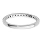 14k White Gold 1/3 Ct. Lab Grown Diamond VS/SI+ G+ Band Ring