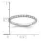 14k White Gold 1/3 Ct. Lab Grown Diamond VS/SI+ G+ Complete Band