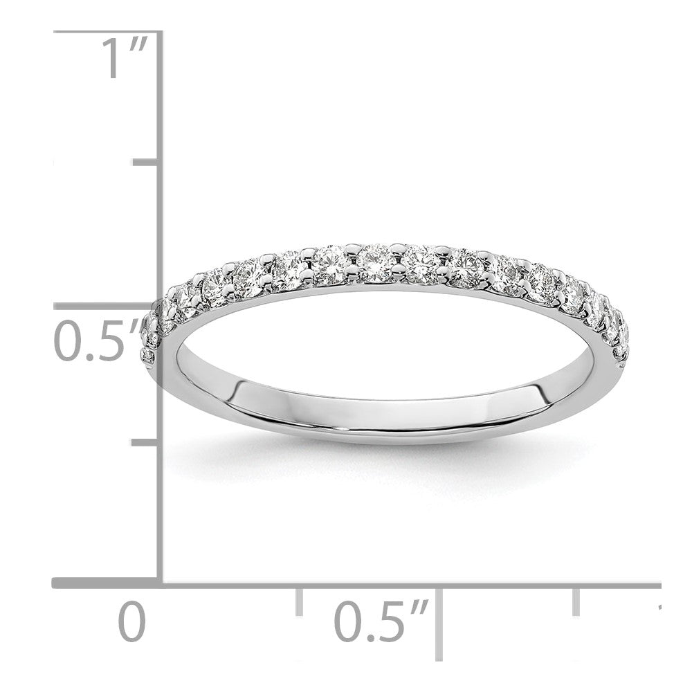 14k White Gold 1/3 Ct. Lab Grown Diamond VS/SI+ G+ Complete Band