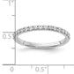 14k White Gold 1/3 Ct. Lab Grown Diamond VS/SI+ G+ Band Ring