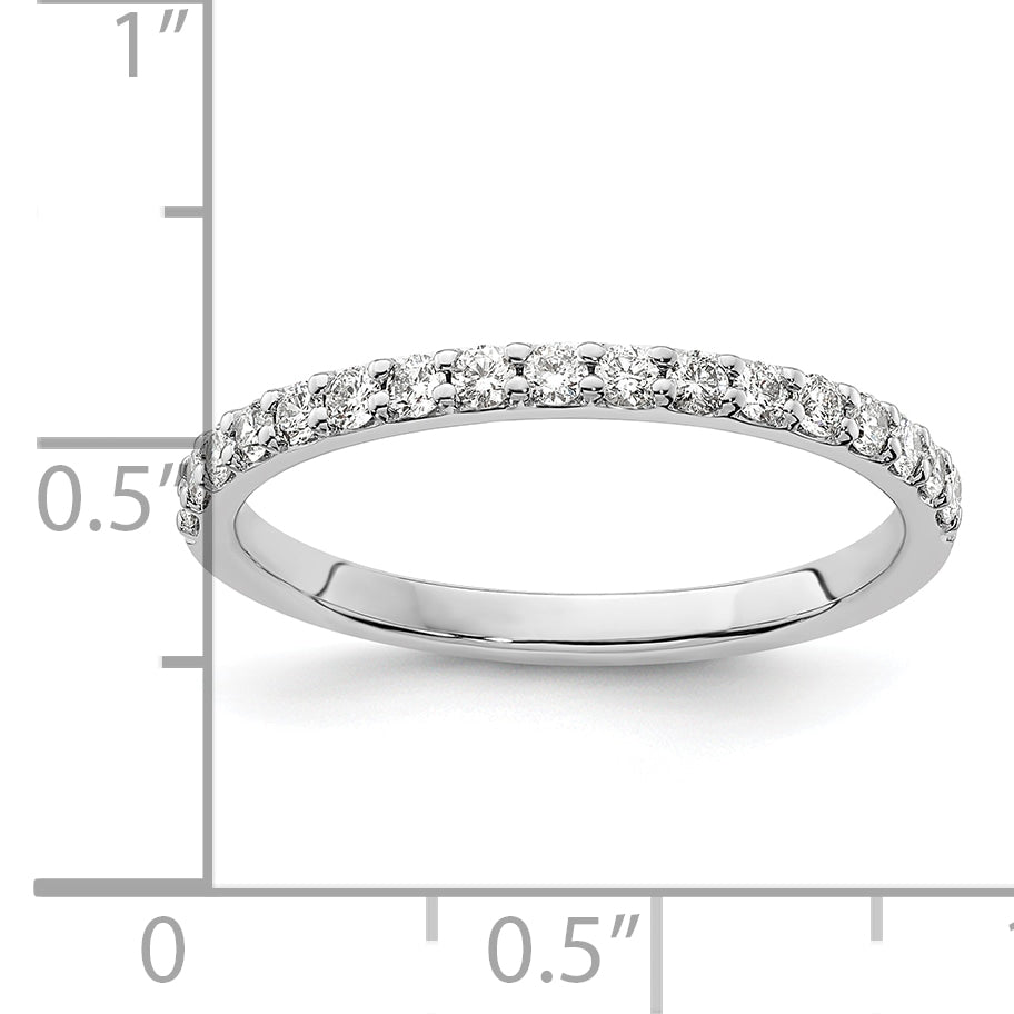 14k White Gold 1/3 Ct. Lab Grown Diamond VS/SI+ G+ Band Ring