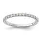 14k White Gold 1/3 Ct. Lab Grown Diamond VS/SI+ G+ Complete Band