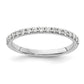 14k White Gold 1/3 Ct. Lab Grown Diamond VS/SI+ G+ Band Ring