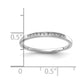 14k White Gold 1/10 Ct. Lab Grown Diamond VS/SI+ G+ Complete Channel Set Band