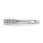 14k White Gold 1/3 Ct. Lab Grown Diamond VS/SI+ G+ Channel Set Band Ring